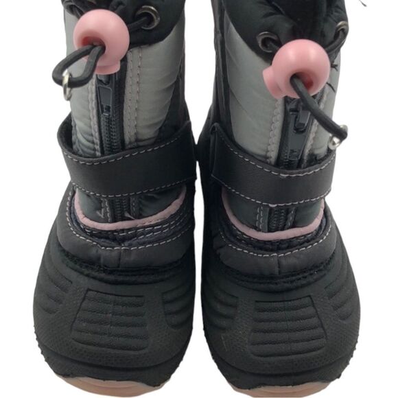 Buster Brown Chill Chasers Black Pink Little Girl’s Boots 7 - Picture 3 of 6